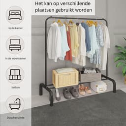 Daily Supplies® Handdoekrek Radiator - Badkamer - Droogrek - Zwart — thumbnail 4