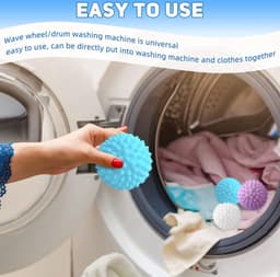 Namajunas - Wasbollen voor wasmachine-Drogerballen-Drogerballen voor wasdroger-voor het reinigen van kleding thuis, herbruikbaar-9 stuks - — thumbnail 5