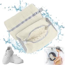 2X Waszak - Wasnet Voor Schoenen - Waszak Voor Schoenen - Schoenen Waszak - 39 x 19 Cm - Netje Anti-Vervorming - Delicaat Wasgoed - Schoen Wassen - Schoenenwaszak - Wasgoed - Wasmachine - Schoenen / Sneakers - Met Rits En Hangende Ring - Herbruikbaar — thumbnail 1
