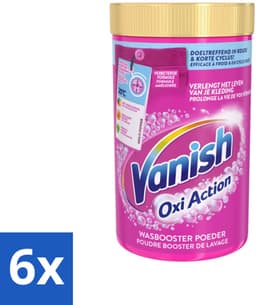 6 x Vanish Oxi Action - Vlekkenverwijderaar - Wasbooster - Gekleurde Was - 1.5 Kg - Vlekkenverwijderaar - Wasbooster - Gekleurde Was - Wasmiddel - Vlekken Verwijderen — thumbnail 1