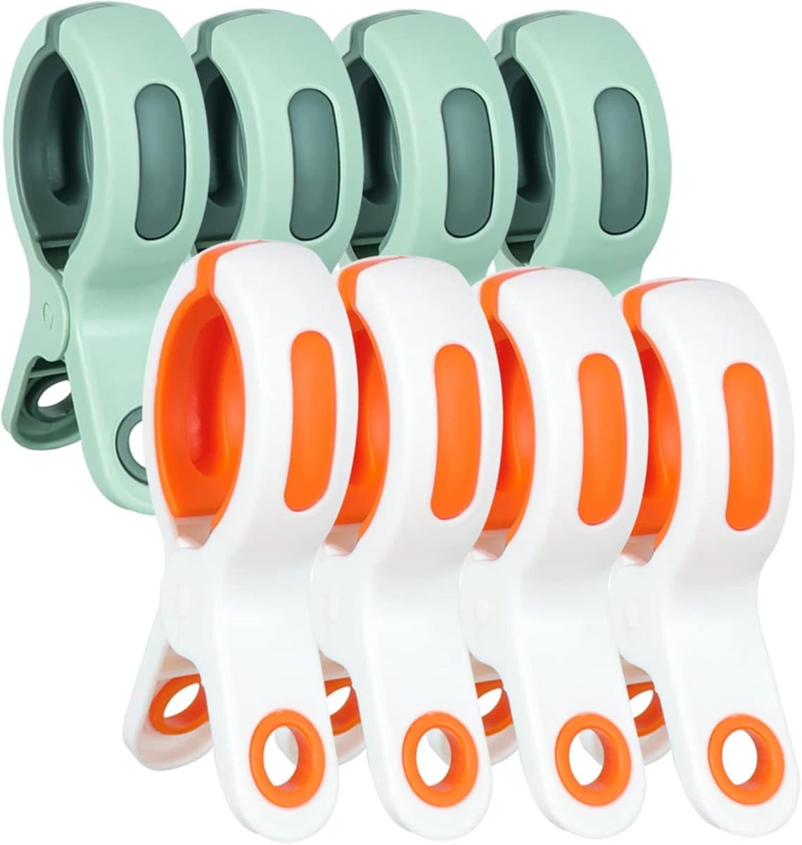 Strandlakenclip voor strandstoel - Handdoekhouder voor strandstoel - Goed formaat voor zwembadstoel - Stevige plastic strandstoelclip - om te voorkomen dat de handdoek door de wind wegwaait - Zwaar en helder — afbeelding 1