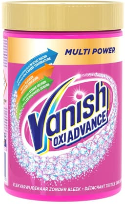 1 x Vanish Oxi Advance - Vlekkenverwijderaar Poeder - Zonder Bleek - Gekleurde Was - 600 Gram - Vlekkenverwijderaar - Waspoeder - Gekleurde Was - Vlekken Verwijderen - Actieve Zuurstof — thumbnail 2