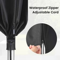 Waterproof Droogmolen Cover met Rits - 210D Oxford Beschermhoes - 180 x 16 x 16 cm — thumbnail 4