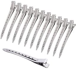 Stijltangen met Klemmen - 3.5 Inch Duck Bill Hareclips - 12 Stuks voor Haar Styling — thumbnail 1