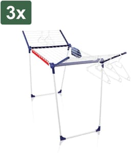 3x Leifheit Pegasus 200 Solid Comfort droogrek - 20 meter drooglengte — thumbnail 1