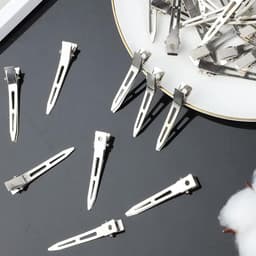 60x Professionele Zilveren Krokodillenklemmen Haarspeldjes voor Styling en Knippen — thumbnail 4