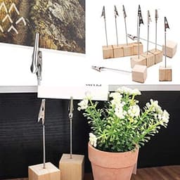 20 Stuks Houten Foto Clip Houders voor Thuis en Kantoor — thumbnail 4