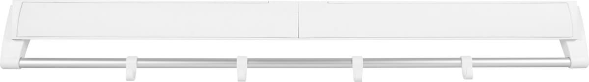 Wanddroogrek Intrekbaar 84 cm - Opvouwbaar Wasrek - Aluminium Droogstang - Ruimtebesparend Design - Wit — afbeelding 1