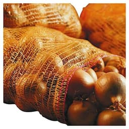 Grove Mazen Raschelzakken voor Groenten en Fruit (50 kg) - Verpakking van 10 Bruine Netten (60 x 100 cm) — thumbnail 1