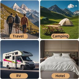 Intrekbare Waslijn van 8 m - Draagbare Camping Waslijn voor Binnen en Buiten — thumbnail 5