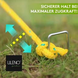 Onkruiddoek haringen 50 stuks - 14 x 3 cm - tuinvlies tent grondankers - onkruidfolie gazonrooster camping — thumbnail 2