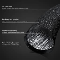 Flexibele PVC Afvoerslang 150mm - 6 Meter Ventilatiekanaal voor Afzuiging en Droger — thumbnail 5