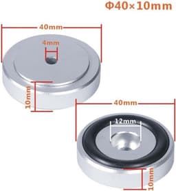 Isolatievoeten Set - Schokdempers Luidsprekers - Audio Verbeteren - Trillingen Absorberen - 4 Stuks - Aluminium — thumbnail 3