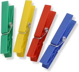 40 Stuks Kunststof Wasknijpers - Sterke Kledinghangers voor Binnen en Buiten — thumbnail 1