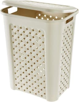 Opengewerkt Wasmand 30 Liter - Beige Kunststof — thumbnail 1