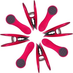 Wasknijpers met drukveren - Softtouch - Canvas zak - 48 stuks — thumbnail 4