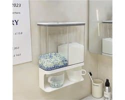 Wasmiddeldispenser - kunststof - wit