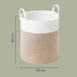 SONGMICS - Wasmand - Wasmand voor Kinderen - 60 L - Met Handgrepen - Voor Kinderkamer — thumbnail 2