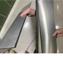 Lekbak RVS - Condensbak Afvoer - Buitenunit Bescherming - Roestvrij Staal 304 - 120x10cm — thumbnail 3