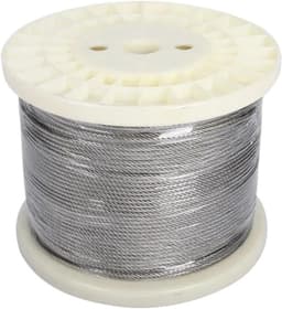 Roestvrijstalen Kabel - Staaldraad Waslijn - Buiten Ophangen - 7x7 Strengen Constructie - 10 Meter 2mm - Zilverkleurig — thumbnail 1