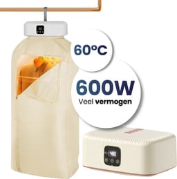 Velomira® Mini Droger - Elektrische Wasdroger - Mini Opvouwbare Wasdroger - Wasdroger - Wasdroger Voor Studenten, Camping & Reizen – Met Timer — thumbnail 1