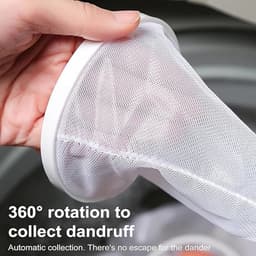 3 Stuks Drijvende Haar Filtering - Wasmachinehaarfilterzakken - Drijvend Haarfilter - Herbruikbaar - Wasmachinepluizenverzamelaar - Huisdierhaarverzamelaar - Lint Mesh Zakken - Wasmachinefilter - Paars, Blauw, Roze — thumbnail 4