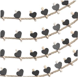 50 Houten Mini Knijpers in Hartvorm voor Foto's en Decoratie — thumbnail 4