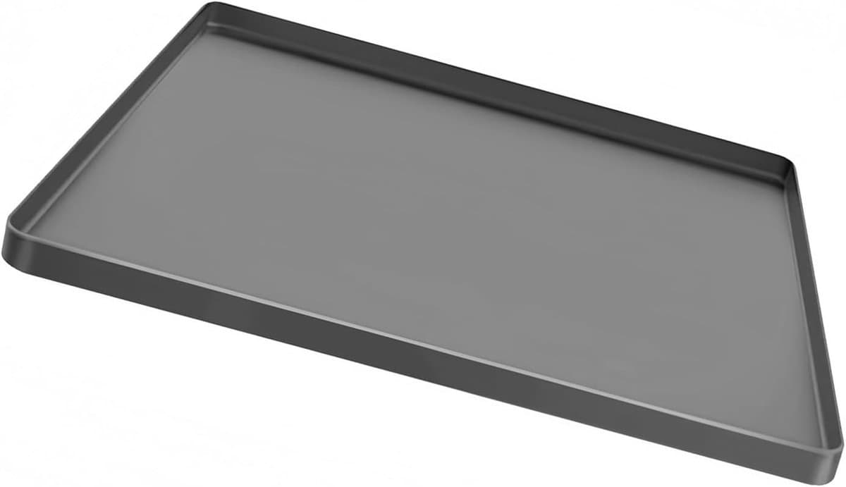 Afvoerbakmat - Lekbak Onderlegger - Apparaat Bescherming - Antislip Siliconen - 60x50cm - Zwart — afbeelding 1