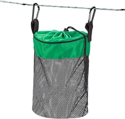 Wasknijperhouder - Wasknijperzak - Wassen Organiseren - Met Trekkoord - 30x20 cm - Groen — thumbnail 1