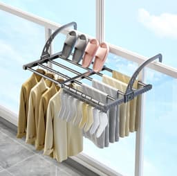 Wasrek Hangend Trapgat - Voor Radiator - Droogrek Ophangbaar — thumbnail 1