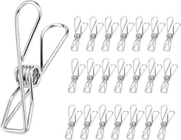 Grote RVS Wasknijpers 22 Stuks - Sterke Metalen Klemmen voor Diverse Toepassingen — thumbnail 2