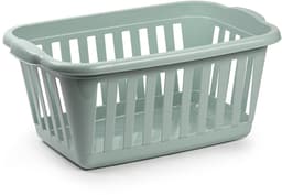 Plasticforte Wasmand - 2x - groen - kunststof - 40 liter - 60 x 40 x 26 cm - manden voor wasgoed - huishouden - opbergmand — thumbnail 2