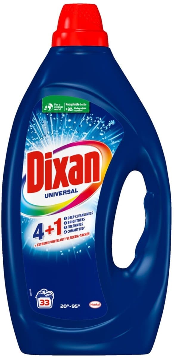 Dixan - Vloeibaar wasmiddel - Universeel - 33 wasbeurten - 1 stuk — afbeelding 1