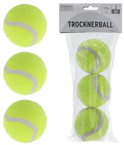 Cepewa drogerballen/wasbollen - 3x stuks - tennisballen - voor zachte/kreukvrije was - wasdroger ballen — thumbnail 2