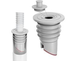 Afvoerplug wasmachine - Afvoerplug afdekking vloer - Siliconen afdichting gootsteenafvoer - Afvoerplug wastafel - 1,38" - 1,57" [(45-50mm)]