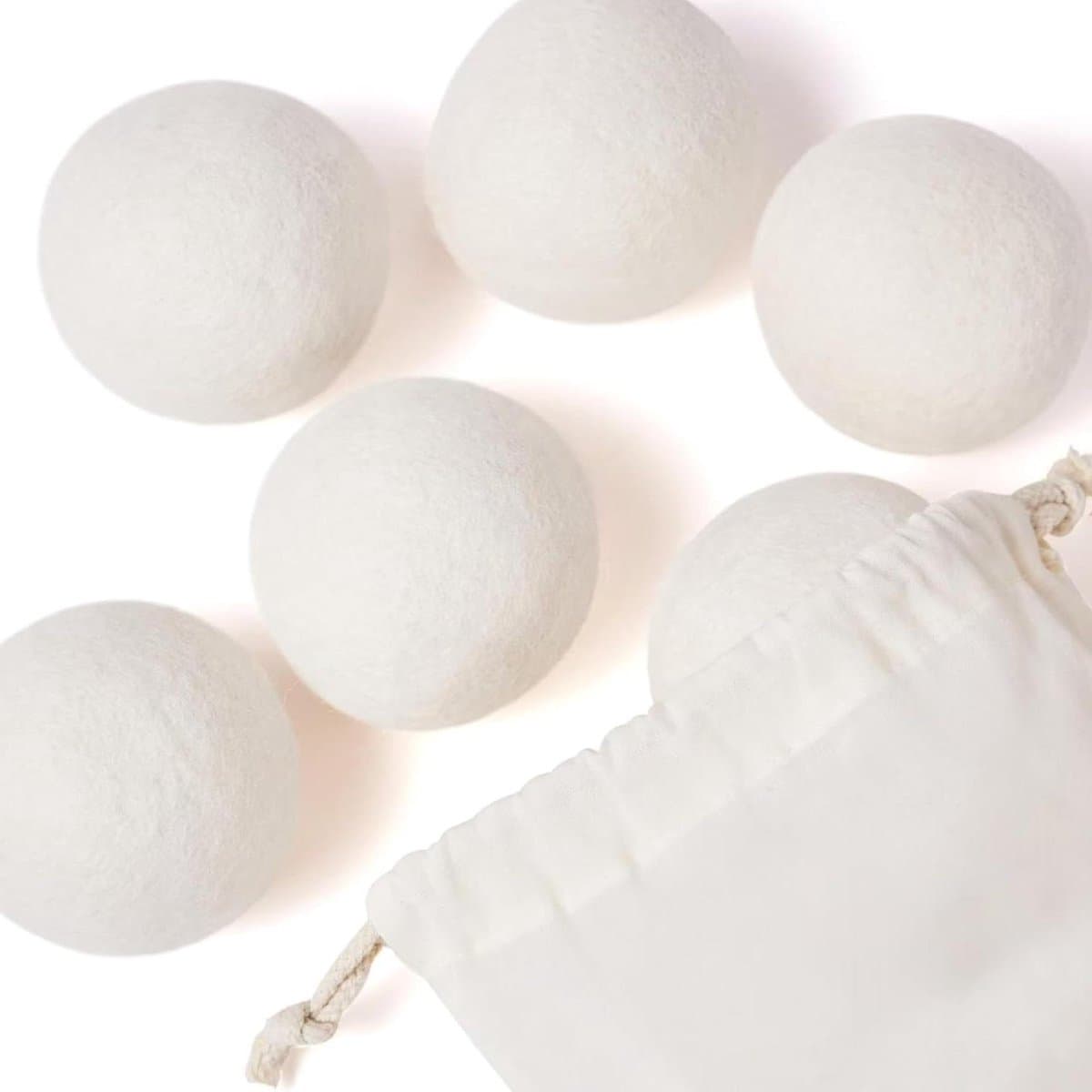 6-pack XL droogballen van natuurlijke woldroger - herbruikbare wasverzachter - verkort droogtijd - antistatisch - geschikt voor donsjacks — afbeelding 1