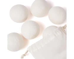 6-pack XL droogballen van natuurlijke woldroger - herbruikbare wasverzachter - verkort droogtijd - antistatisch - geschikt voor donsjacks