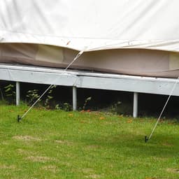 Set van 4 grondankers om in te schroeven - windbestendig metaal - beveiliging van dieren - camping - camper. — thumbnail 4