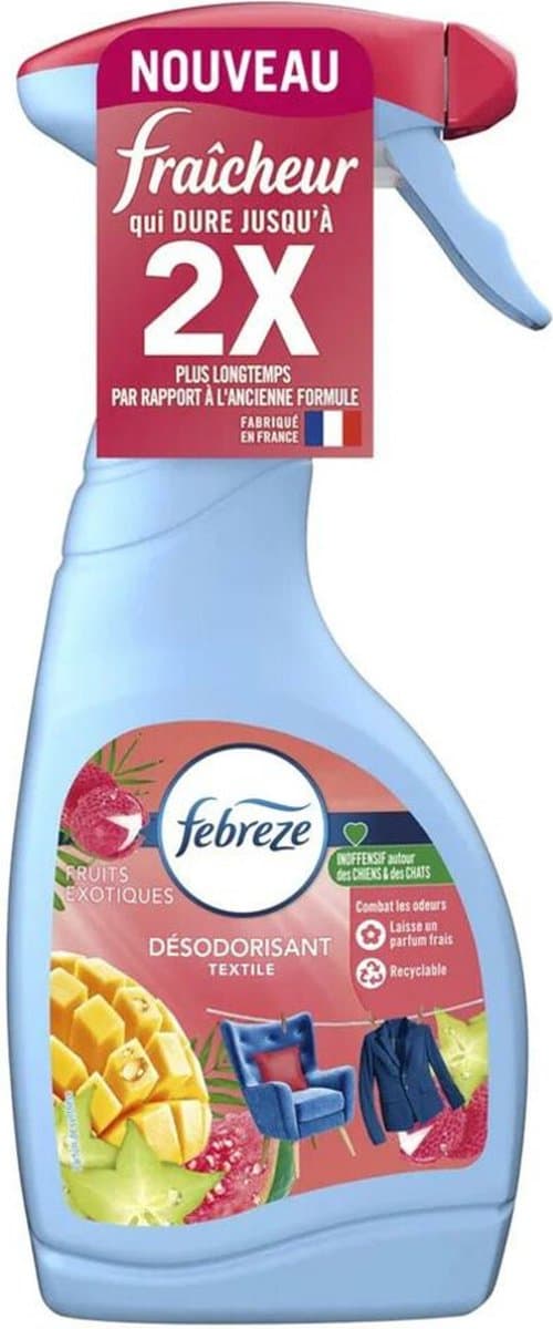 8x Febreze Textielverfrisser Spray Exotic Fruits 500 ml — afbeelding 1