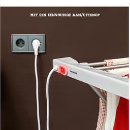 Elektrisch Droogrek - Verwarmd Elektrisch Droogrek Snel Droogvermogen - Elektrische Wasrek Ruimtebesparend — thumbnail 4