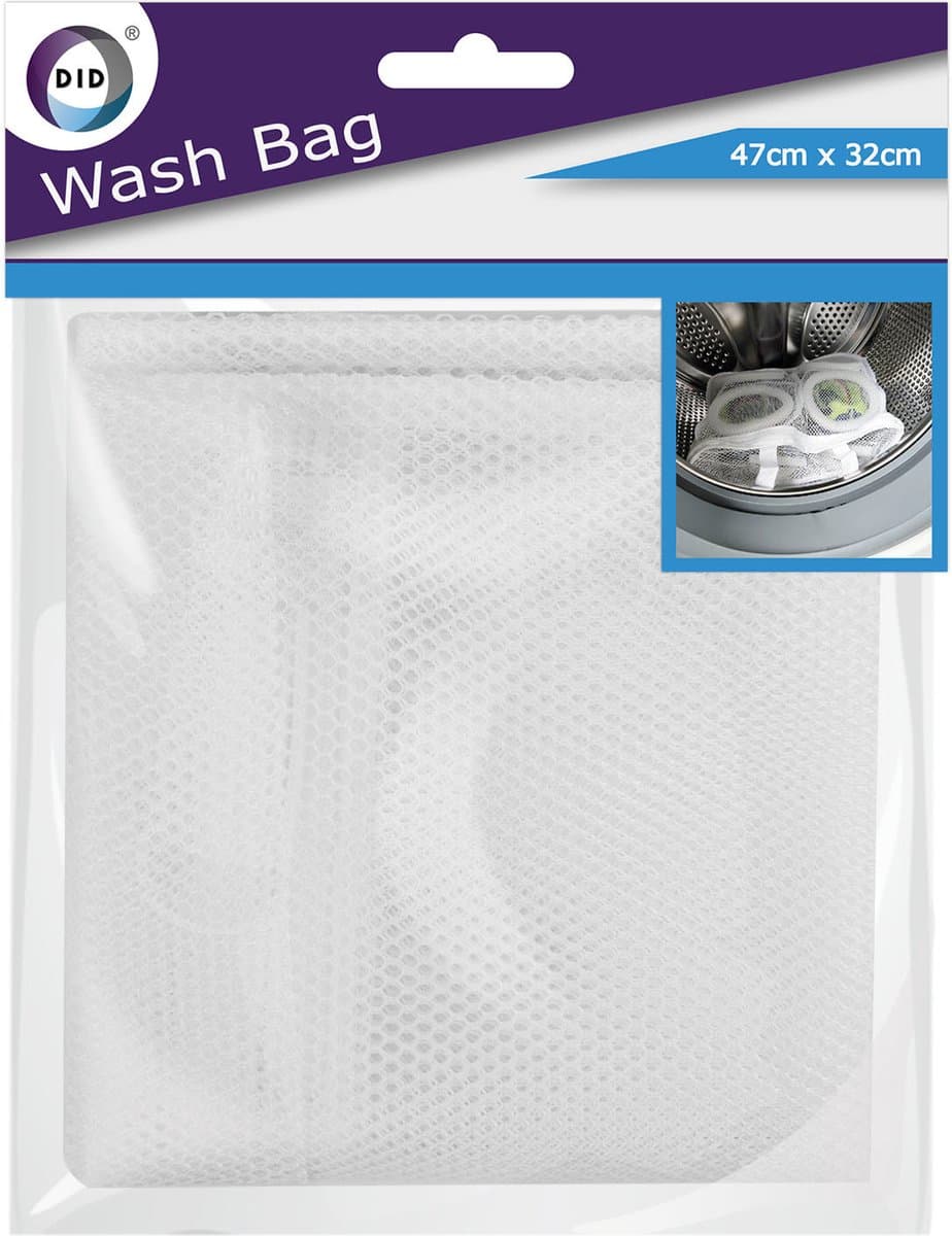 Waszak - wit - voor delicaat wasgoed - 47 x 32 cm — afbeelding 1