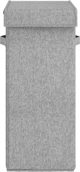vidaXL - Wasmand - inklapbaar - 26x34,5x59,5 - cm - kunstlinnen - grijs — thumbnail 4