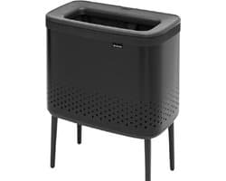 Brabantia Bo Wasmand - met Deksel - 60 l - Matt Black — afbeelding 1