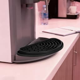 Silicone Drip Tray - Water Opvanger - Apparaat Beschermen - Antislip Garantie - 21 cm Lengte - Zwart — thumbnail 3