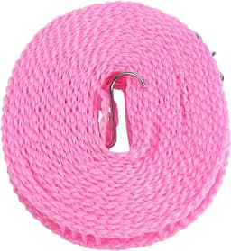Waslijn Touw - Kledinglijn - Drogen van kleding - Met flexibele haak - 5 meter - Roze — thumbnail 2