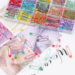Kleine Veiligheidsspelden - Knutselspelden Bevestigingsclips - Kleding Maken - Verschillende Kleuren - Assorted Sizes - Multicolor — thumbnail 4