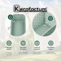 Wasknijpermand Ophangbaar - Knijpermand Haken - Wasknijpers Sorteren - Open Mand Ontwerp - XL - Poolwit — thumbnail 5