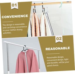 Waslijnpaal Uitschuifbaar - Kledingdroogstok - Kleding Drogen - Stevig Roestvrij Staal - Verstelbaar - Donkergroen — thumbnail 4