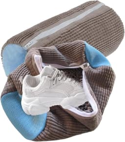 Schoenwaszakken Set van 2, Ademend Chenille, Ideaal voor Wasmachine en Droger, Schoenreiniging en Bescherming — thumbnail 1