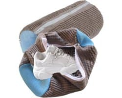 Schoenwaszakken Set van 2, Ademend Chenille, Ideaal voor Wasmachine en Droger, Schoenreiniging en Bescherming
